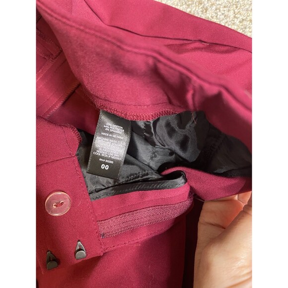 Express Women's Dress Pants Columnist Red Size 00 Professional Office - Picture 5 of 12